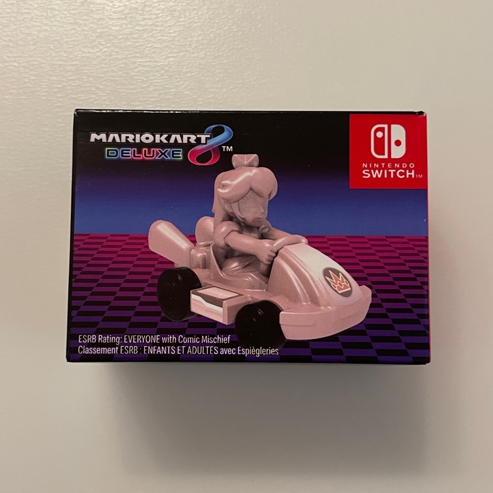 McDonald's 2024 Nintendo Switch Mario Kart Gold Pink Peach Toy French Canadian